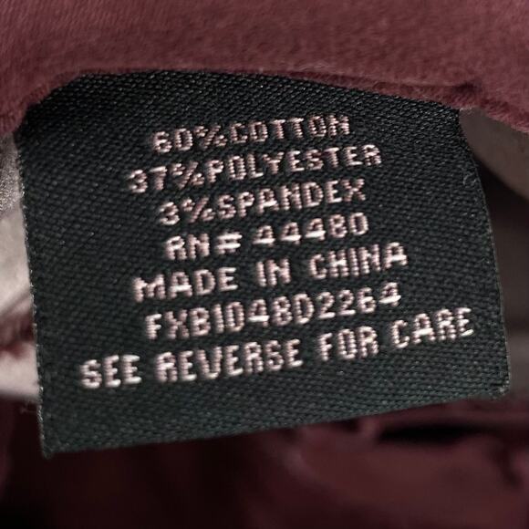 TINSEL Deep Plum Raw Hem Cropped Pants Plus Size 33 Casual Summer Everyday - Picture 7 of 7